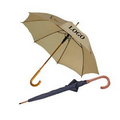 54" Auto Open Umbrella With Wood Handle